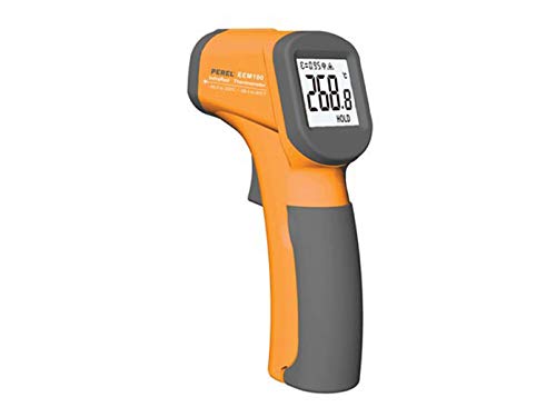 Perel EEM100 Mini Ir Thermometer Mit Laserpointer Und LCD Display, Temperaturmesser, Temperaturmessgerät, Laser, LCD von Perel