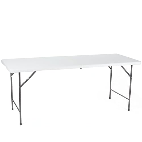 Perel Folding Table Polyethylen, Stahl von Perel