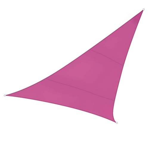 Perel Sonnensegel, wasserabweisend, 5 x 5 x 5 m, 160 g/m², Polyester, Dreieck, Fuchsia von Perel