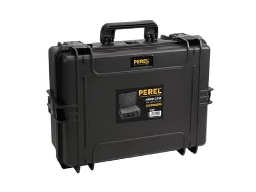 Perel Outdoor Koffer (B x H x T) 594 x 270 x 473mm Schwarz HC540SH245, mittel, Schwarz von Perel