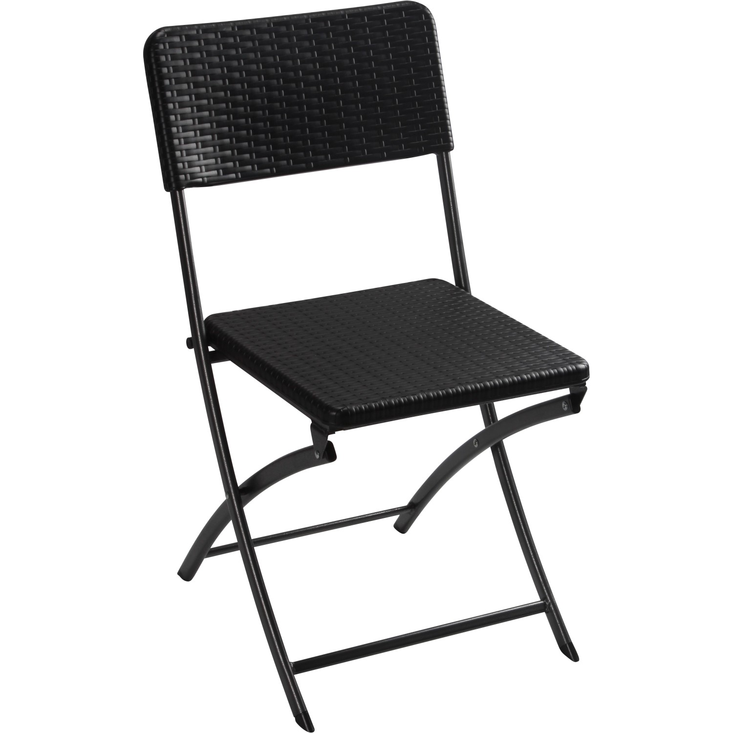 Perel Klappstuhl Polyrattan-Optik Schwarz Perel Klappstuhl Polyrattan-Optik Schwarz von Perel