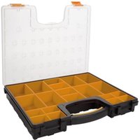 Perel - Kunststoff-Sortimentskasten mit Herausnehmbaren Fächern - 420 x 335 x 65 mm - 9,1 l von Perel