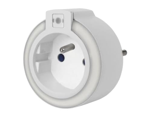 Perel LED-Nachtlicht mit Steckdose und Dämmerungssensor, automatische Einschaltung bei Dunkelheit, eine Farbe: weiße LED, ideal für Wohnzimmer, Schlafzimmer, Kinderzimmer, Flur, mit Schutzkontakt Perel LED-Nachtlicht mit Steckdose und Dämmerungssensor, automatische Einschaltung bei Dunkelheit, eine Farbe: weiße LED, ideal für Wohnzimmer, Schlafzimmer, Kinderzimmer, Flur, mit Schutzkontakt von Perel