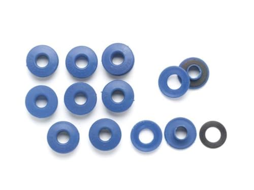 Perel Ösen für Abdeckplane, 2-teilig, rastet ineinander, Blau, PVC, 10er Set von Perel