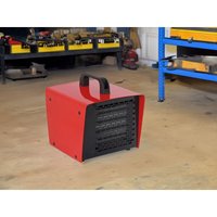 Perel - ptc Heizlüfter 2000 Watt mit Thermostat, Werkstattheizung IP21 von Perel