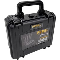 Perel Robuster Hardcase-Koffer mit Rasterschaum und Noppenschaum, wasserdicht IP67, sichere Doppelverschlüsse, ideal für Werkzeuge und Elektronik, von MAX