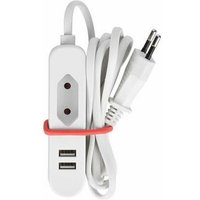 Steckdosenleiste Mit 1 Eurostecker Und 2 Usb-Ports - Ideal Für Unterwegs von Perel