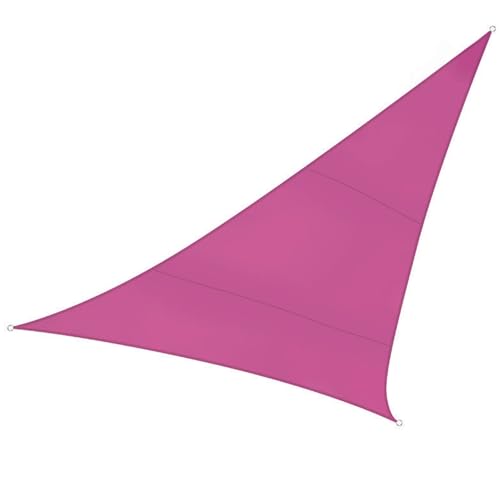 Perel Sonnensegel, wasserabweisend, 3.6 x 3.6 x 3.6 m, 160 g/m², Polyester, Dreieck, Fuchsia von Perel