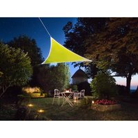 Sonnensegel mit led-beleuchtung - dreieckig - 3.6 x 3.6 x 3.6 m - limonengrün von Perel