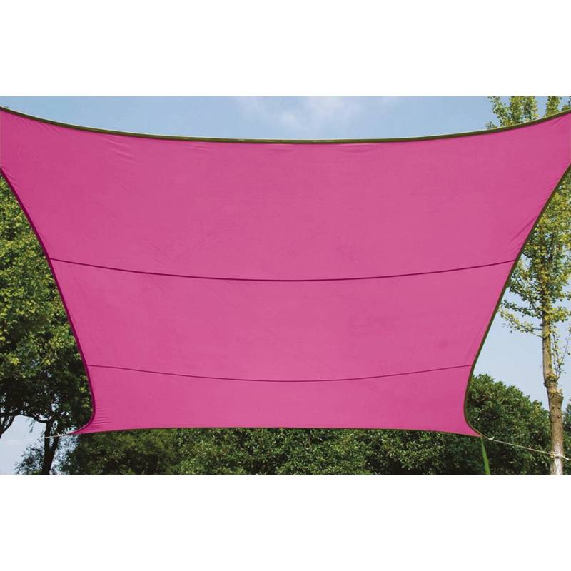 Perel Sonnensegel rechteckig 4 x 3 m Fuchsia von Perel