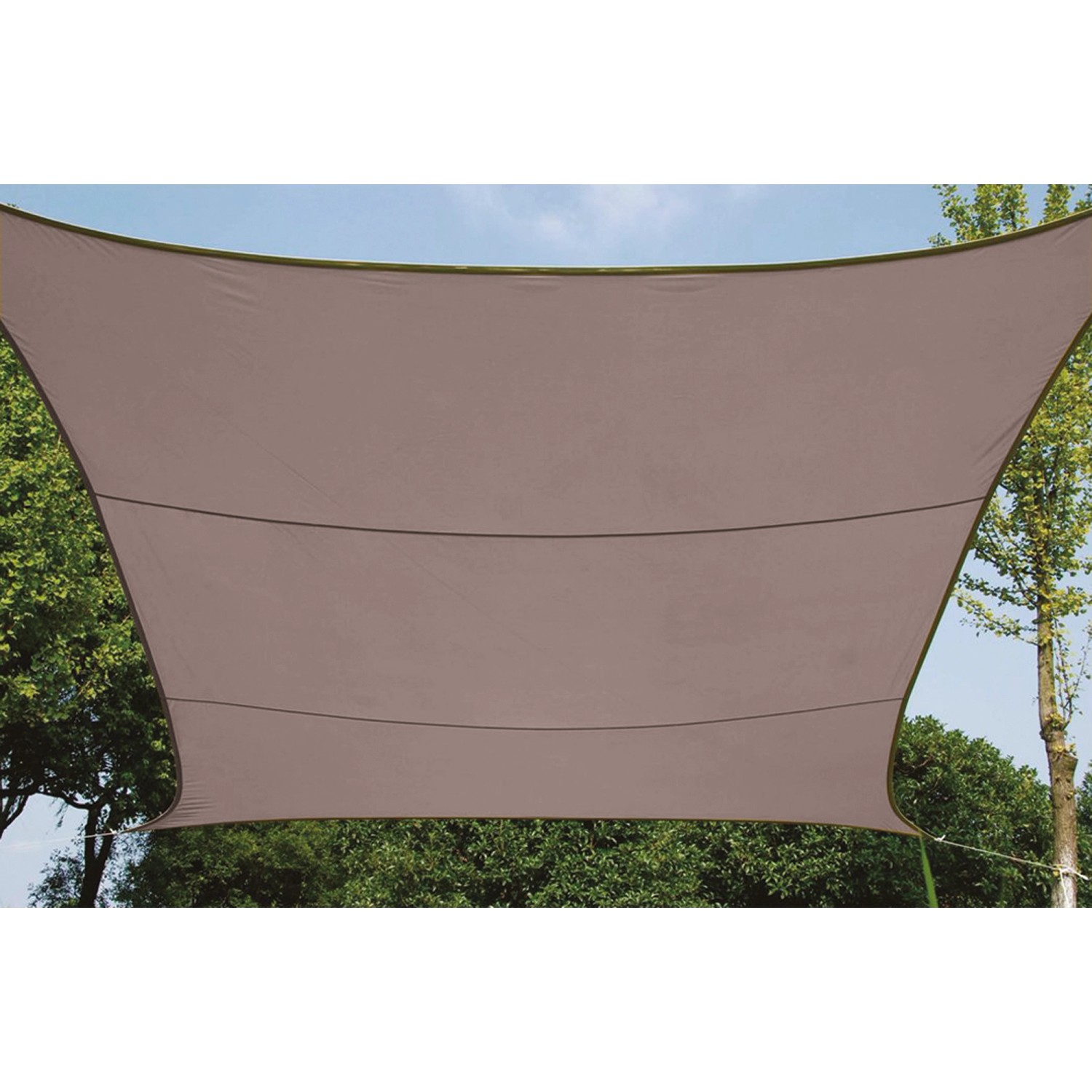 Perel Sonnensegel rechteckig 4 x 3 m Taupe von Perel