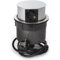 Steckdosenturm, versenkbar, 4 Schutzkontakt-Steckdosen, Montageloch 121 mm, Innenbereich, Schwarz/Grau - Perel Steckdosenturm, versenkbar, 4 Schutzkontakt-Steckdosen, Montageloch 121 mm, Innenbereich, Schwarz/Grau - Perel von Perel