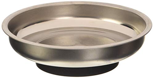 Perel Magnetische Halteplatte, Edelstahl und Magnet, Silber, Medium, 10 cm, Magnetische Induktion 0,1 T von Perel
