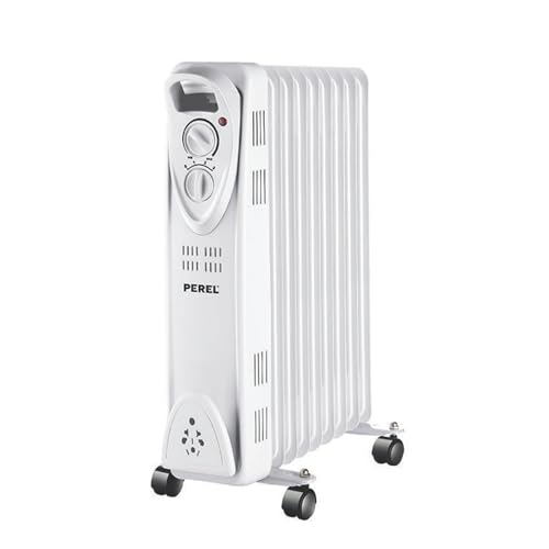 VELLEMAN - TC78009N Öl Radiator 2000W 3Stufen 9Rippen 60x41x12cm Heizgerät Elektroheizung 256003 von Perel