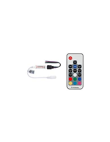 VELLIGHT - LEDC27 Mini RGB LED Controller mit RF-Fernbedienung, 1 Kanal, 12-24 VDC 176815 von Perel