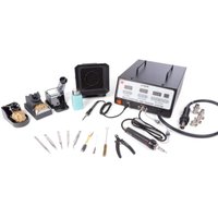 Xytronic Multifunktionale smd Lötstation mit 100W Lötkolben und 600W Heißluft, einstellbare Temperaturregelung mit lcd Anzeige, für präzise Xytronic Multifunktionale smd Lötstation mit 100W Lötkolben und 600W Heißluft, einstellbare Temperaturregelung mit lcd Anzeige, für präzise von Perel