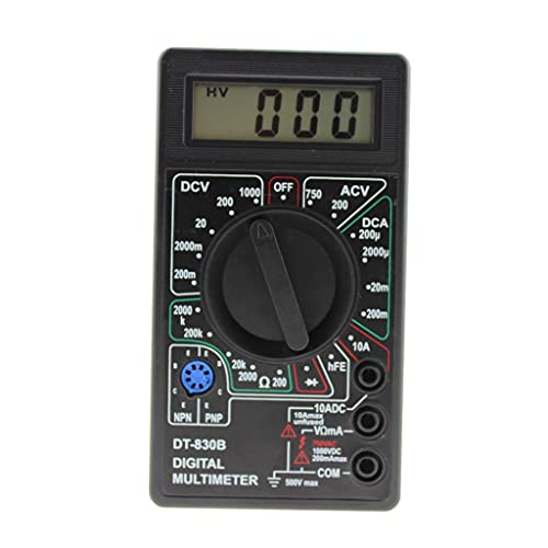 Perfeclan Digitales Multimeter DT-830B schwarzer Ampere n genau tragbare Elektriker Voltmeter Ohm Spannungs schnell für von Perfeclan