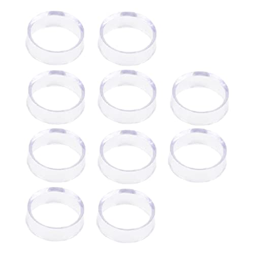 Perfeclan 10 Stück Acryl Transparent Display Ständer Ballhalter Ballständer Ballhalterung Kugelhalter für Golfball Baseball Kristallkugel Quarzglas Steinkugel Basis Runde Ball Sockel , Groß von Perfeclan