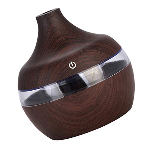 Perfeclan 300ml Ultraschallwellenwellen Luftbefeuchter Diffuser LED Humidifier Duftlampe Nachtlampe, Dunkelbraun Perfeclan 300ml Ultraschallwellenwellen Luftbefeuchter Diffuser LED Humidifier Duftlampe Nachtlampe, Dunkelbraun von Perfeclan