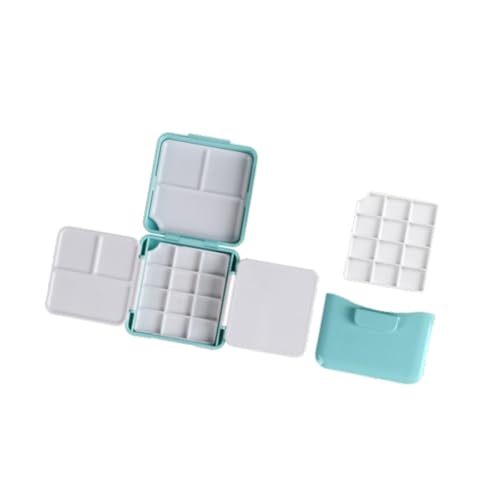 Perfeclan Aquarellpalette Farbe Palette Mini tragbar mit Deckelweg Gouache Mischtablett für Acryl- und Ölfarben Nagelkunst Graffiti, Blau Perfeclan Aquarellpalette Farbe Palette Mini tragbar mit Deckelweg Gouache Mischtablett für Acryl- und Ölfarben Nagelkunst Graffiti, Blau von Perfeclan