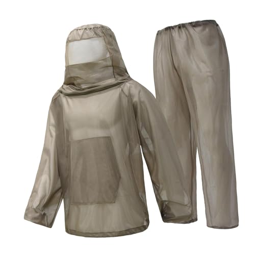 Perfeclan Bienenanzug-Set, Ganzkörper-Komfortabler Atmungsaktiver Outdoor-Schutz, Outfits zum Angeln, Outdoor-Wandern, Hinterhof-Garten, XL XXL Kaffee Perfeclan Bienenanzug-Set, Ganzkörper-Komfortabler Atmungsaktiver Outdoor-Schutz, Outfits zum Angeln, Outdoor-Wandern, Hinterhof-Garten, XL XXL Kaffee von Perfeclan
