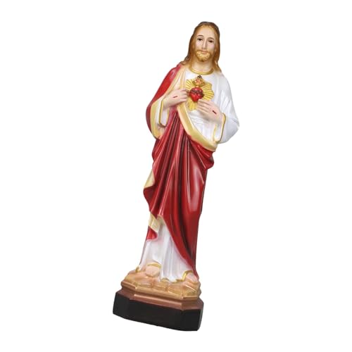 Perfeclan Jesus-Figur, katholische Statue, handbemalt, Kunsthandwerk, 35 cm, Kollektion, Heiliges Herz Jesu, Figur, Skulptur für Zuhause und Büro von Perfeclan