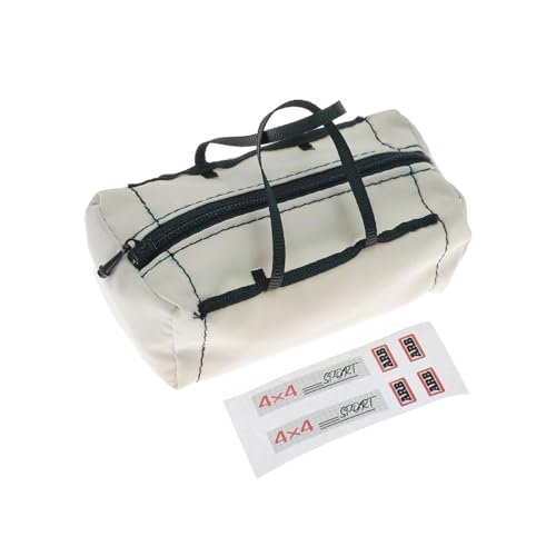 Perfeclan RC-Gepäck-Tragetasche, realistische Dekoration, Ersatz, leichte Aufbewahrung, Robustes Ornament, Modellauto-Reisetasche, zu verwenden, Weiß von Perfeclan