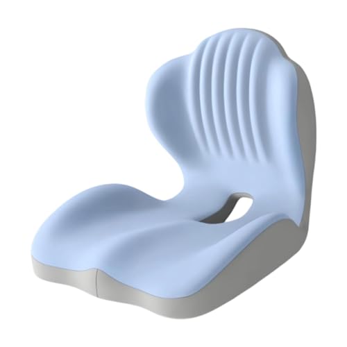 Perfeclan Sitzkissen, Rückenlehnenstütze, Memory Foam, atmungsaktives Stuhlpolster für Reisen, Büro, Bürorollstühle, Gaming-Stuhl, Blau Perfeclan Sitzkissen, Rückenlehnenstütze, Memory Foam, atmungsaktives Stuhlpolster für Reisen, Büro, Bürorollstühle, Gaming-Stuhl, Blau von Perfeclan