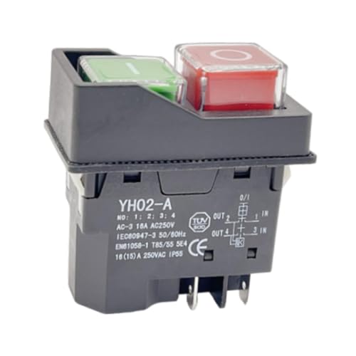 perfeclan Elektromagnetischer Schalter Unterspannungsschutzschalter Wasserdicht Kjd17/yh02-a Mehrzweck für den Austausch von Schneidemaschinen, 5 Pins perfeclan Elektromagnetischer Schalter Unterspannungsschutzschalter Wasserdicht Kjd17/yh02-a Mehrzweck für den Austausch von Schneidemaschinen, 5 Pins von Perfeclan