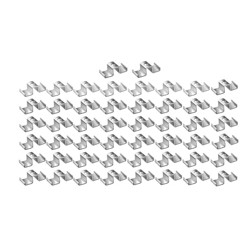 perfeclan Gitterclip-Sattelclips, Gitterplattenclip, Hardware, Mehrzweck, robustes, hochbelastbares Metall für Mezzanin-Gehwege, Treppenstufen, 50 Stück perfeclan Gitterclip-Sattelclips, Gitterplattenclip, Hardware, Mehrzweck, robustes, hochbelastbares Metall für Mezzanin-Gehwege, Treppenstufen, 50 Stück von Perfeclan