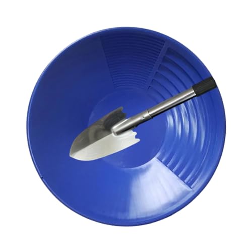 perfeclan Goldwaschset, tragbare Goldwaschpfanne für einfacheres Goldschürfen im Freien mit Handkelle für Ausflüge im Freien Hof und Hinterhof perfeclan Goldwaschset, tragbare Goldwaschpfanne für einfacheres Goldschürfen im Freien mit Handkelle für Ausflüge im Freien Hof und Hinterhof von Perfeclan