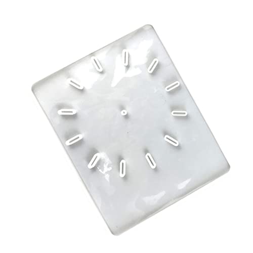 perfeclan Uhr Silikonform, Große Uhr Harzform Runde/Quadratische Uhr Silikonharzform Wandbehang Form für Epoxid DIY Handwerk Schmuckherstellung - 28x22cm von Perfeclan