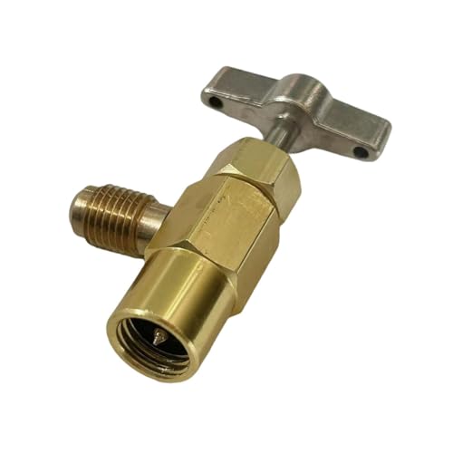 perfeclan Ventilwerkzeug Flaschenöffner Praktisch für Kfz-Klimaanlagen Robustes Metall 1/2 Hahnöffnerventil, Ohne Adapter perfeclan Ventilwerkzeug Flaschenöffner Praktisch für Kfz-Klimaanlagen Robustes Metall 1/2 Hahnöffnerventil, Ohne Adapter von Perfeclan
