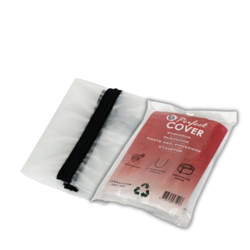 Perfect Cover® Staubschutztür mit Reißverschluss – Abdeckfolie mit Klebeband – Selbstklebende Staubschutzwand – Baufolie & Türabdeckung für Renovierungen – Wiederverwendbar & Transparent (1 Stück) von Perfect Cover