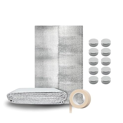 Perfect Cover Heizkörperfolie - Folie hinter Heizkörper - Energieeinsparung - isolierfolie - Aluminium luftpolsterfolie - heizungsverkleidung Reflexionsfolie (50CM X 10M) von Perfect Cover
