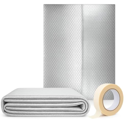 Perfect Cover Heizkörperfolie - Folie hinter Heizkörper - Energieeinsparung - isolierfolie - Aluminium luftpolsterfolie - heizungsverkleidung Reflexionsfolie (50CM X 10M) von Perfect Cover