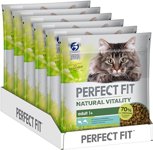 PERFECT FIT Natural Vitality - Katzenfutter Trockenfutter Adult 1+ - Lachs und Weißfisch, 6 x 650g PERFECT FIT Natural Vitality - Katzenfutter Trockenfutter Adult 1+ - Lachs und Weißfisch, 6 x 650g von Perfect Fit