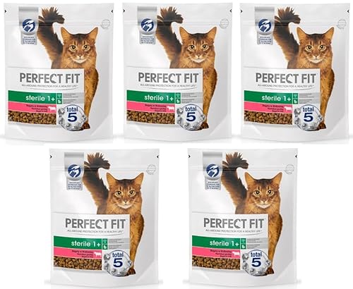 Sterile 1+ Trockenfutter reich an Rindfleisch, für Katzen nach Sterilisation oder Kastration ab einem Alter von 1 Jahr 5 x750 g Sterile 1+ Trockenfutter reich an Rindfleisch, für Katzen nach Sterilisation oder Kastration ab einem Alter von 1 Jahr 5 x750 g von Perfect Fit