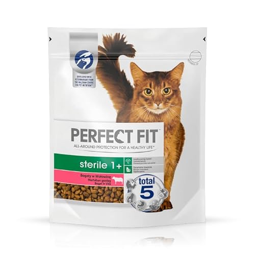 Sterile 1+ Trockenfutter reich an Rindfleisch, für Katzen nach Sterilisation oder Kastration ab einem Alter von 1 Jahr 750 g Sterile 1+ Trockenfutter reich an Rindfleisch, für Katzen nach Sterilisation oder Kastration ab einem Alter von 1 Jahr 750 g von Perfect Fit