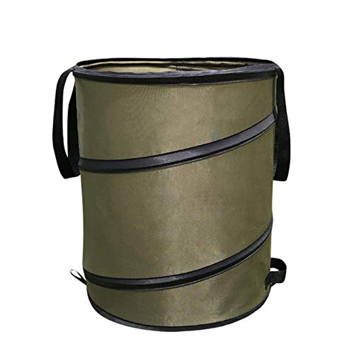 Perfect Flower Pop-up Gartensack Kann Tragbare Faltbare Müllsäcke Selbststehend Und Faltbar Laubsäcke Rundes Format, Selbststehend Und Faltbar Laubsäcke Gartensäcke Camping Gras Sammelbox von Perfect Flower