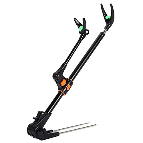 Perfect Flower Rod Pod Rutenhalter Verstellbare Angelrutenhalterung, Karpfen Angelrutenhalter Unterstützung Ground Support Ständer Abnehmbar Und Tragbar von Perfect Flower