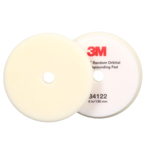 3M Perfect-It Polierschaumpad für Exzenter Poliermaschine, weiß, 130 mm (5 in), 34122 von Perfect-It