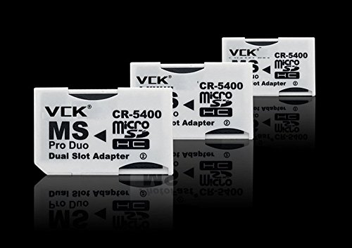 3 x Micro SD TF zu Memory Stick MS Pro Duo für PSP 1000/2000/3000 Karte Dual 2-Slot-Adapter Konverter cr-5400 cr5400 von Perfect Part