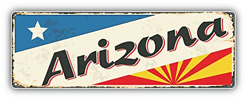 20cm! Hochwertiger Kühlschrank-Auto-Aufkleber Sticker Cartoon Comic Arizona Retro Reise Dose UV&Waschanlagenfest Decal von Perfect Sticker