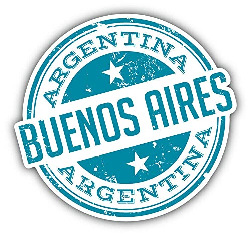 20cm! Hochwertiger Kühlschrank-Auto-Aufkleber Sticker Cartoon Comic Buenos Aires Stadt Argentinien UV&Waschanlagenfest Decal von Perfect Sticker
