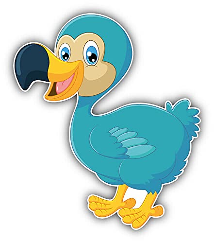 20cm! Hochwertiger Kühlschrank-Auto-Aufkleber Sticker Cartoon Comic Dodo Vogel Cartoon Comic UV&Waschanlagenfest Decal von Perfect Sticker