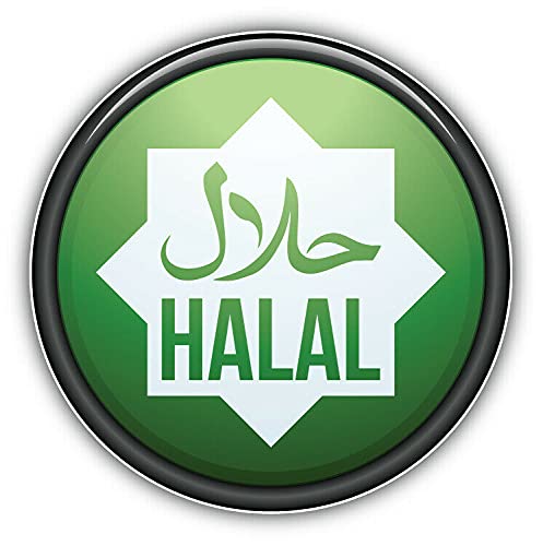 20cm! Hochwertiger Kühlschrank-Auto-Aufkleber Sticker Cartoon Comic Halal Essen UV&Waschanlagenfest Decal von Perfect Sticker