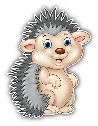 20cm! Hochwertiger Kühlschrank-Auto-Aufkleber Sticker Cartoon Comic Lustig Spaß Funny Igel UV&Waschanlagenfest Decal von Perfect Sticker