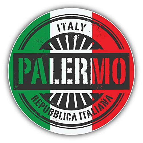 20cm! Hochwertiger Kühlschrank-Auto-Aufkleber Sticker Cartoon Comic Palermo Italien Flagge Fahne UV&Waschanlagenfest Decal von Perfect Sticker