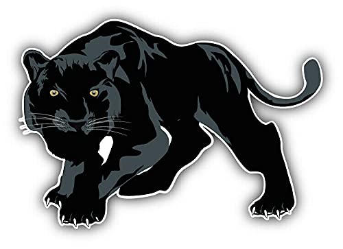 20cm! Hochwertiger Kühlschrank-Auto-Aufkleber Sticker Cartoon Comic Schwarzer Panther UV&Waschanlagenfest Decal von Perfect Sticker